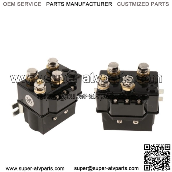 2x DC 24V 500A Contactor de Rel?? Solenoide Interruptor Basculante para ATV UTV Motocicleta Cami??n To Contactor de solenoide de cabrestante