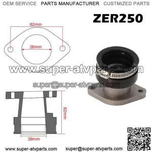 Suitable for Yamaha YFM250 Tracker 250 carburetor interface glue interface intake manifold