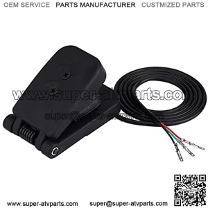 Brake Pedal ATV Foot Accelerator Throttle Speed Control, Vehicle Accelerator Throttle Speed Control Brake Pedal, with Black Plastic for Electric Bikes, Scooters, ATV Black