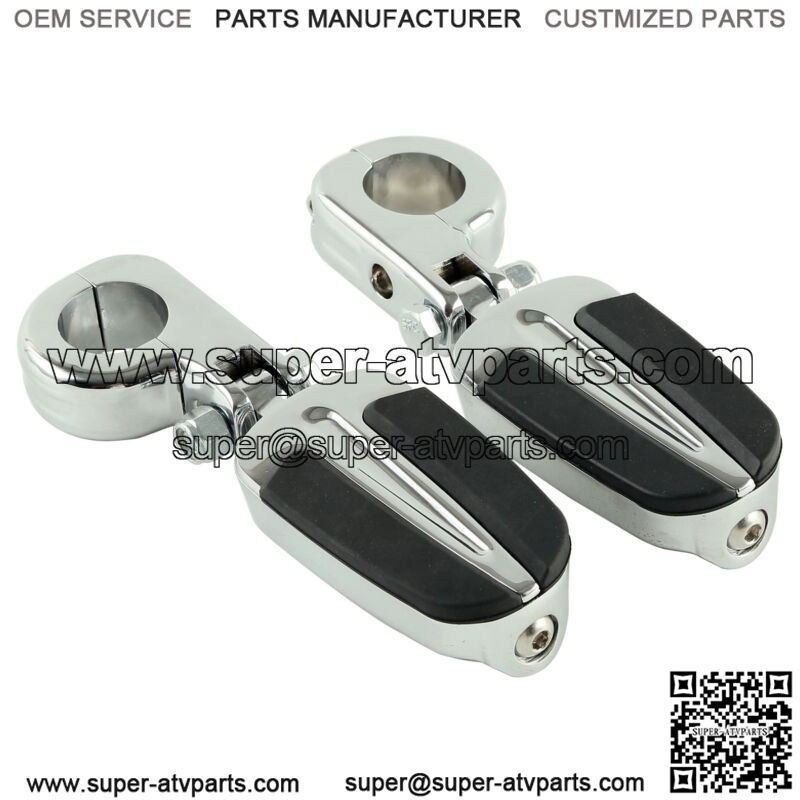 1 1/4" Engine Guard Male Foot Peg Pegs Mount Fit For Harley Touring Street Glide (For: Harley-Davidson)
