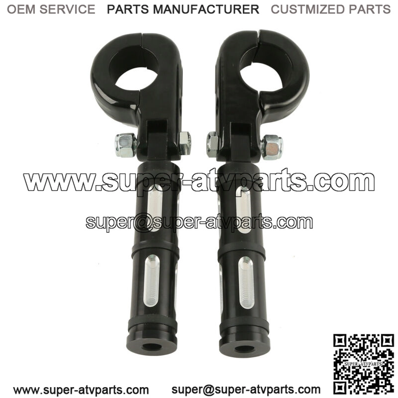 1 1/4" Highway Engine Guard Footpeg Clamps Fit For Harley Touring Sportster XL (For: Harley-Davidson)