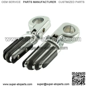 1.25" Highway Bar Pilot Male Footpegs Mount For Harley Touring Road King Chrome (For: Harley-Davidson)