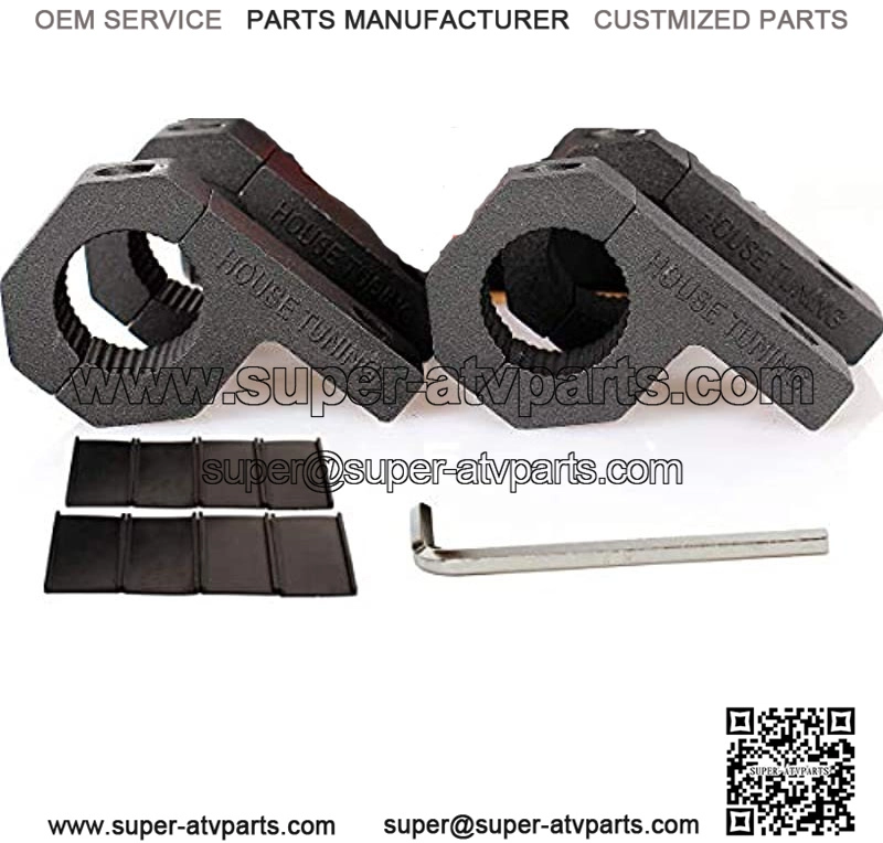 1 inch Bar Clamp-Pack 4 Roof Rack Bar Mounts Tube Clamps Horizontal Bar Clamp Mounting Bracket for Motorcycle ATV Utv Boat Trucks (1"- Clamp Mount kit)