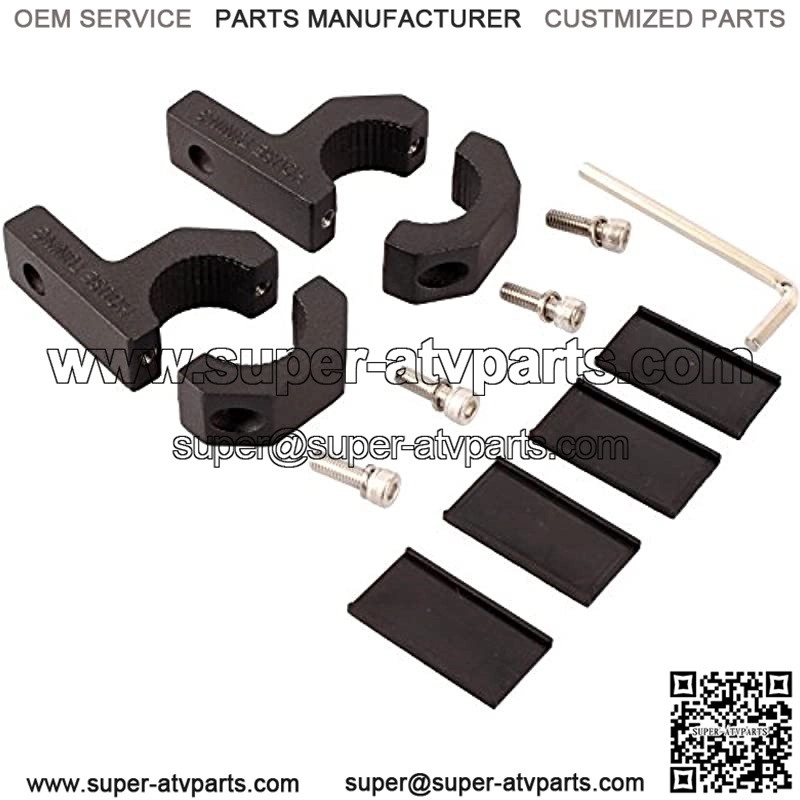 1 inch Bar Clamp-Pack 4 Roof Rack Bar Mounts Tube Clamps Horizontal Bar Clamp Mounting Bracket for Motorcycle ATV Utv Boat Trucks (1"- Clamp Mount kit) - Image 4