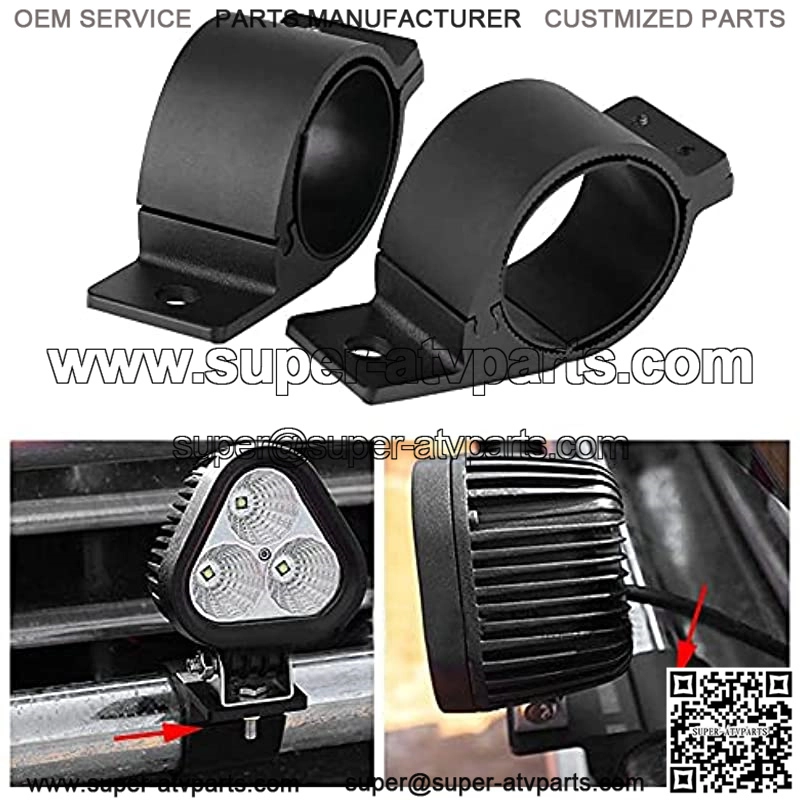 1 Pair Aluminum Bullbar Mounting Bracket Clamps for LED Light Bar Mount Car Truck SUV ATV Off Road Vehicle(3inch) - Image 3