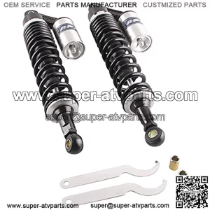 Pair Motorcycle 15 3/4 Inch 400mm Rear Air Shock Absorbers for 150cc~750cc Karting Scooter ATV Suzuki Honda Kawasaki