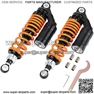 12.5Inch 320mm Universal Motorcycle Air Shock Absorbers Rear Suspension Compatible with Honda CB Gokart 2PCS??Orange??