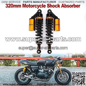 2pcs 320mm motorcycle universal adjustable air reservoir, Load 440 lbs/200kg, Fit for Honda Suzuki Kawasaki ATV to go-kart four dirty sports bike Amoy ATV 125 repair car