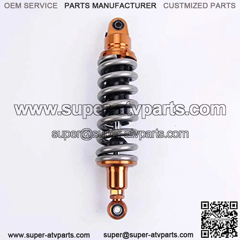 1 Piece Shock Absorber Rear Suspension 360mm 14.2 inches Round Ends Motorcycle Replacement Universal for Scooter Atv Quad Dirt Sport Bike Go Kart Suzuki Kawasaki Grey - Image 2
