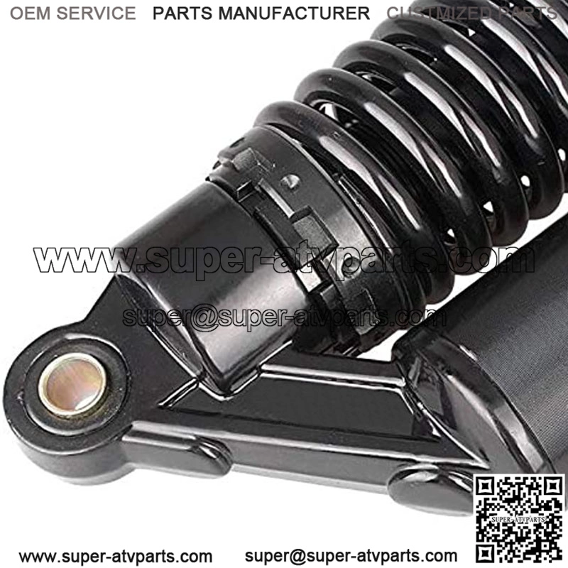 13.7Inch 350mm Pair Rear Motorcycle Air Shock Absorbers Replacement Suspension Eye to Clevis Universal Compatible for Kawasaki Honda Yamaha Suzuki Black - Image 3
