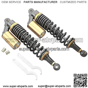 14.75 Inch 375mm 2PCS Universal Air Shock Absorbers Compatible with Honda Kawasaki Dirt Bike Gokart Moped Quad Rear Suspension
