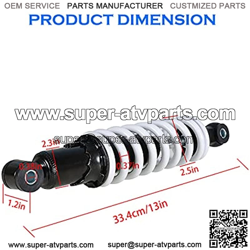 12750lb 300mm Rear Suspension Shock Absorber White Replacement for Pit Bike ATV Go kart SDG SSR 110cc 125cc - Image 3