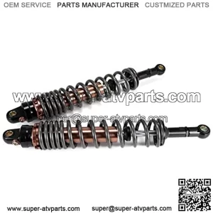 2Pcs Rear Air Shock Absorbers Suspension 420mm Rear ATV Quad Scooter Accessory Motor Motorcycle Air Damping Adjustable Dir Suspension Pocket Bike Motorcycle Rear Shock Absorber