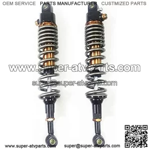 One Pair 400mm 410mm 420mm 430mm 440mm 450mm Motorcycle Shock Absorber Rear Suspension Fit for Yamaha Suzuki Kawasaki ATV Motorcycle Rear Shock Motorcycle Shock Absorber (Color : 420mm)