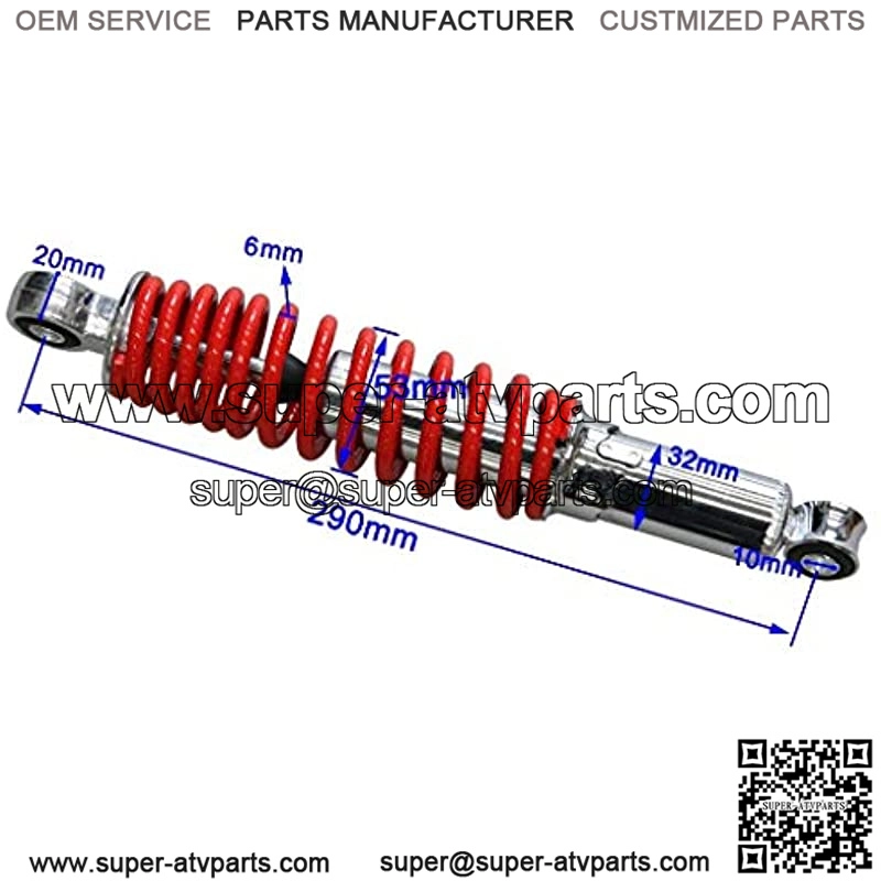 2Pcs 290mm 11.4" Front Shock Absorber Suspension Sensa-Trac Load for Quad ATV Go Kart Buggy - Image 4