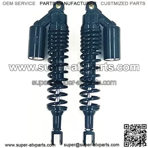 Suspension Shock 16.5"410mm/415mm/420mm 8mm Spring Motorcycle Fork Shock Absorber Suspension ATV Black for Bike ??car (Color : All Black)