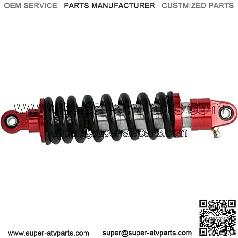 11.4in 290mm Rear Shock Absorber, Rear Suspension Spring Steel Alloy + Spring Adjustable Damping Fit for Motorbike ATV Go Karts