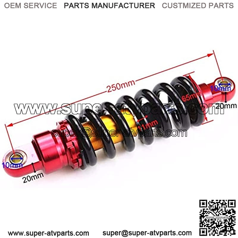 250mm Motorcycle Rear Shock Suspension Absorber Fit 50cc-160cc ATV Quad 4 Wheeler Buggy Scooter Dirt Pit Bike - Image 4
