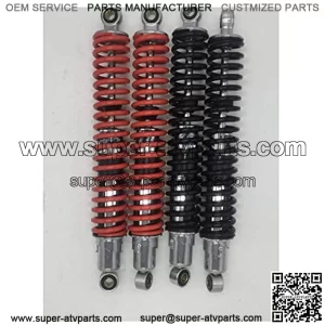 Universal 15.75" 400mm Motorcycle Air Shock Absorber Rear Fit for Yamaha Fit for Suzuki RM125 Kawasaki ATV Four-Wheeled ATV??ATV Motorcycle Shock Absorber Motorcycle Suspension (Color : Black)