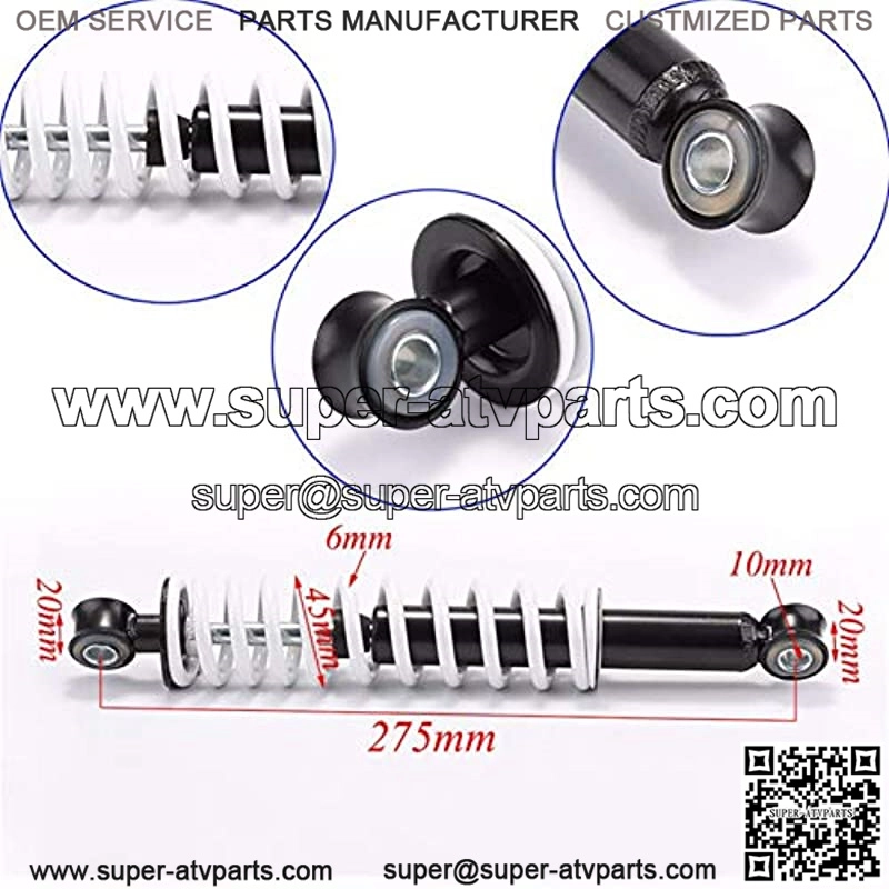 275mm Motorcycle Front Shock Absorber Air Suspension Shocker Spring Fit for ATV Quad Fit for Dirt Bike Motorcycle Suspension Strut Motorcycle Shock Absorber - Image 2