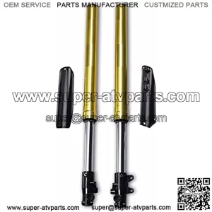 Suspension Shock Motorcycle Falling Protection Gold 735mm Front Forks Shock Absorber Suspension for 125 150 160cc Pit Dirt Bike Scooter ATV for Bike ??car