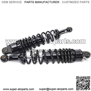 2pcs Spring 7mm Black 320mm 12.6inch Motorcycle Dirt Street Motor Bike ATV Quad Rear Shock Absorber Rear Suspension Bumper Motorcycle Shock Absorber Rear Motorcycle Shock Absorber