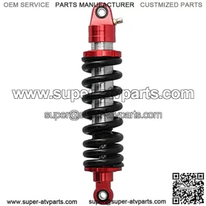 Shock Absorber, 11.4 inch Universal Shocks Struts Rear Suspension Damper Adjustable Damping for Motorbike ATV Go Karts Black Red
