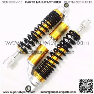 360mm 380mm Motorcycle 21mm Frok Air Shock Absorber Rear Suspension Fit for Yamaha Suzuki Kawasaki Fit for Aprilia Benelli ATV Motorcycle Rear Shock Motorcycle Shock Absorber (Color : 380mm)
