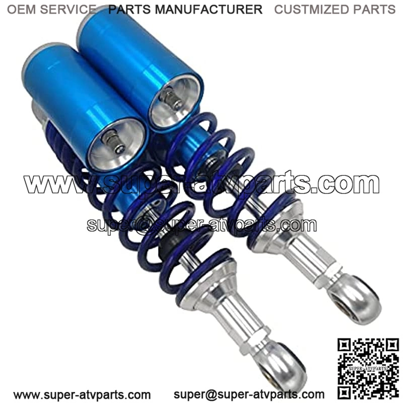12.60in 320mm Universal Motorcycle Rear Air Shock Absorbers For Yamaha Kawasaki Honda Suzuki Pit Dirt Bike Quad ATV Go Kart (Blue&Silvery) - Image 3