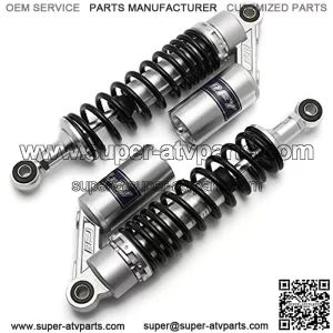 Shock Absorbers Motorcycle Shocks Silver Black 320mm 340mm 360mm 400mm 440m Motorcycle Air Shock Absorber Rear Suspension ATV Quad Scooter Dirt Bike Motor D30 (Color : M99 18 1 320mm)