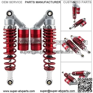 Pair Motorcycle 320mm Red Air Shocks ATV UTV Suspension Shock Absorbers For ATV UTV Go Kart Quad Dirt Bikes