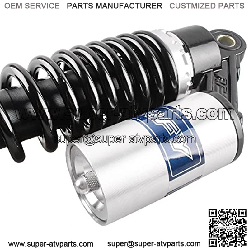 2 Pcs 340mm Air Shock Absorber ATV Motorcycle Quad Suspension Shocks For Motorcycle, ATV, Quad, Dirt Bike, Go Kart, Black & Silver - Image 4
