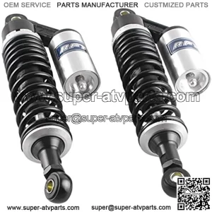 1 Pair 320mm Air Shock Absorber ATV Motorcycle Quad Suspension Shocks For Honda, For Suzuki, For Kawasaki, For Chinese Quad, Black & Silver