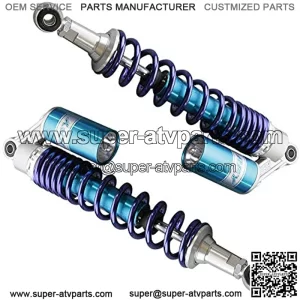 1 Pair 400MM Air Shock Absorber ATV Motorcycle Quad Suspension Shocks For Motorcycle, ATV, Quad, Dirt Bike, Go Kart, Blue