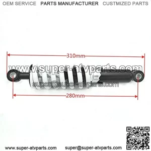 hongyu 280mm Air Shock Absorber Rear Suspension For 90cc 110cc125cc 150cc Dirt Bike Motorcycle ATV Motor Scooter