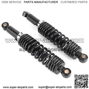 Pair 12.5" 320MM Motorcycle Rear Shock Absorbers Suspension Universal Fits Dirt bike Gokart ATV Quad, Black
