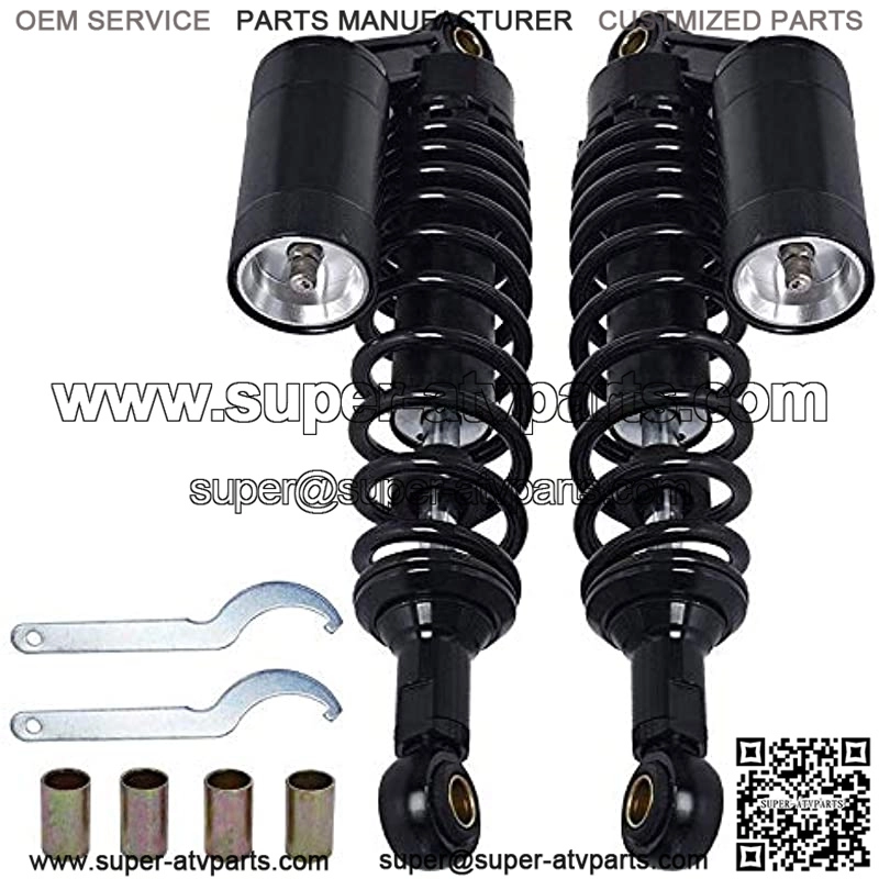2 pack Rear Shock Absorbers Fits for Honda Yamaha for most 150cc-750cc Sport bikes and Dirt Bikes, Go-kart and Moped Quad