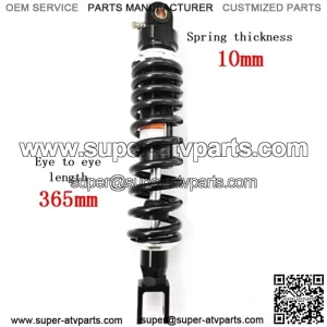 365mm 14.37 inch 10mm Spring Universal Motorbike Air Shock Absorber Rear Suspension ATV Quad Scooter Dirt Bike Fork U Type Head