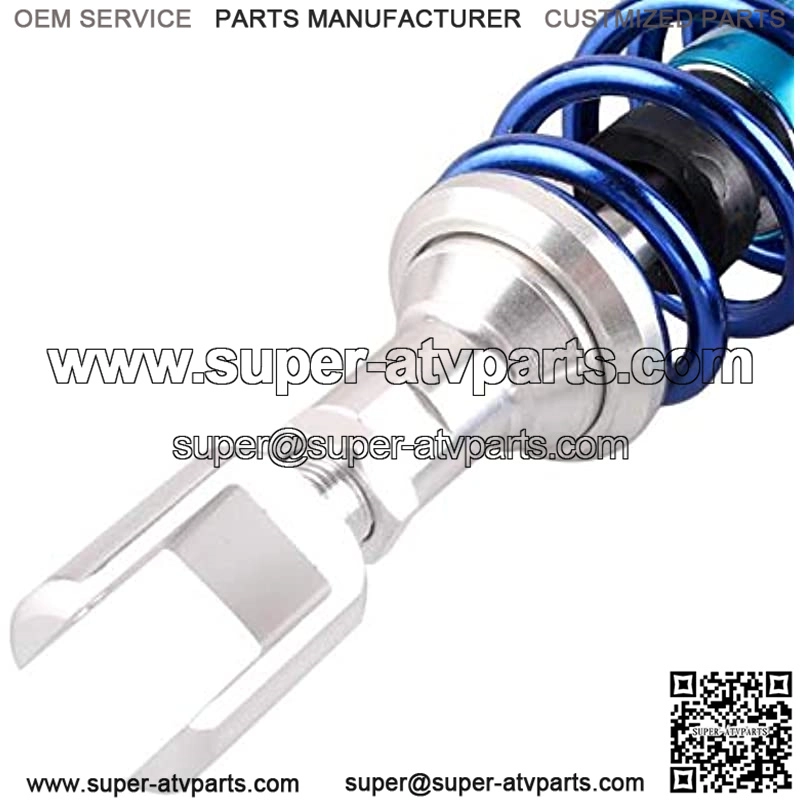 280mm Pair Rear Motorcycle Air Shock Absorbers Suspension Eye to Clevis Universal Compatible for Kawasaki Honda Yamaha Suzuki Blue - Image 2