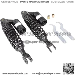 320mm Pair Rear Motorcycle Shock Absorbers Suspension Eye to Clevis Universal for Kawasaki Honda Yamaha Suzuki Black