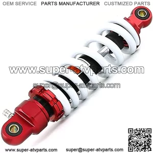 Rear Suspension Shock 325mm Rear Shock Damper Suspension Spring Compatible with Dirt Pit Bike ATV Rear Shock Absorber Spring (Red+Black), (MS325)