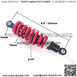 Offroad Promax Industries 9.5 Inch Rear Shock 33cc-49cc 2-Stroke Dirt Bike Db49 X1 X2 Mini ATV H Sk24 1200 lbs.