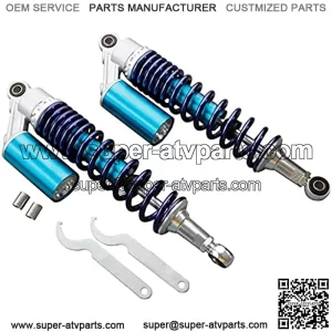 2pcs Adjustable 320mm 12.6Inch Motorbike Air Shock Absorbers Universal Compatible with 150CC-750CC Karting Scooter ATV