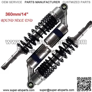 Motorcycle Air Shock Absorbers Universal Fit for Honda Suzuki Yamaha ATV Go Kart Quad Dirt Sport Bikes 360mm 14"