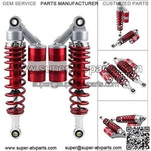 Pair Motorcycle 320mm Red Air Shock Absorbers ATV UTV Rear Suspension Shocks For ATV UTV Go Kart Quad Dirt Bikes