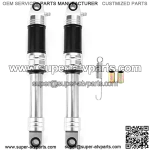 Motorcycle Shock Absorbers, Pair Motorcycle Shock Absorbers Nitrogen Off?Road Motor ATV Hole Distance 320mm/12.5in Aluminium Alloy