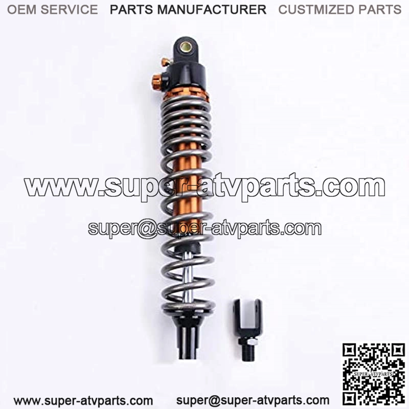 1 Pair Shock Absorbers 360mm 14.2 inches Fork Clevis Ends Motorcycle Replacement Universal for Scooter Atv Quad Dirt Sport Bike Go Kart Suzuki Yamaha Grey - Image 2