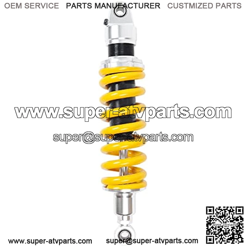 1 Piece Shock Absorber 350mm 13.8 inches Round Ends Motorcycle Replacement Universal for Scooter Atv Quad Dirt Sport Bike Go Kart Suzuki Yamaha Yellow