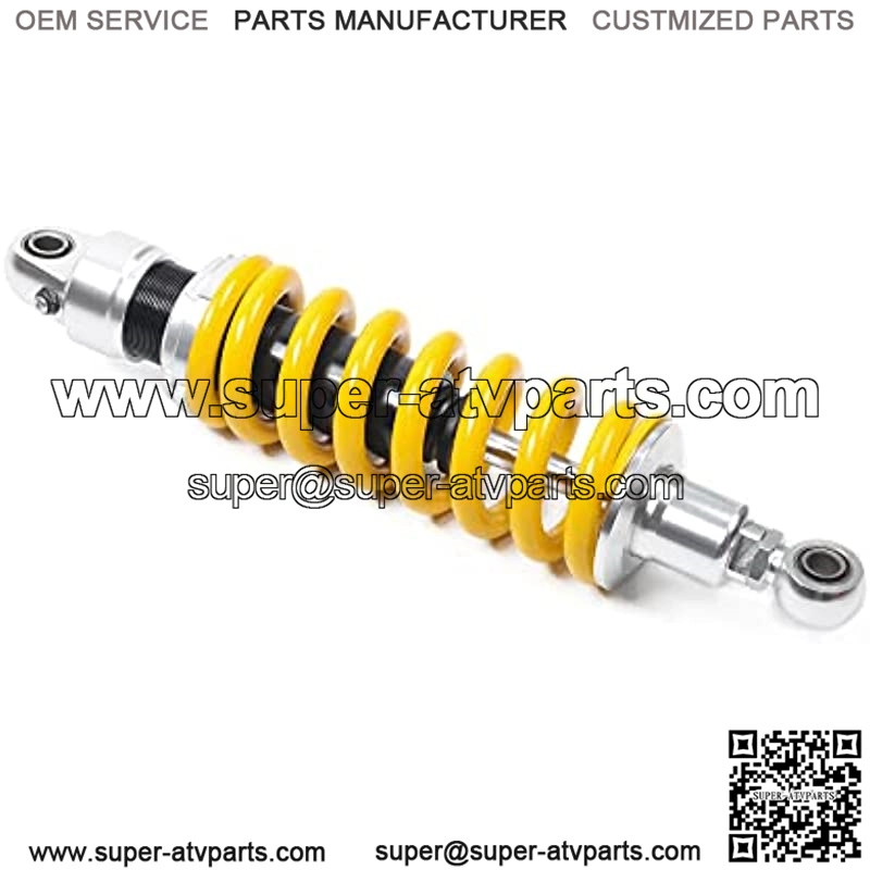 1 Piece Shock Absorber 350mm 13.8 inches Round Ends Motorcycle Replacement Universal for Scooter Atv Quad Dirt Sport Bike Go Kart Suzuki Yamaha Yellow - Image 2