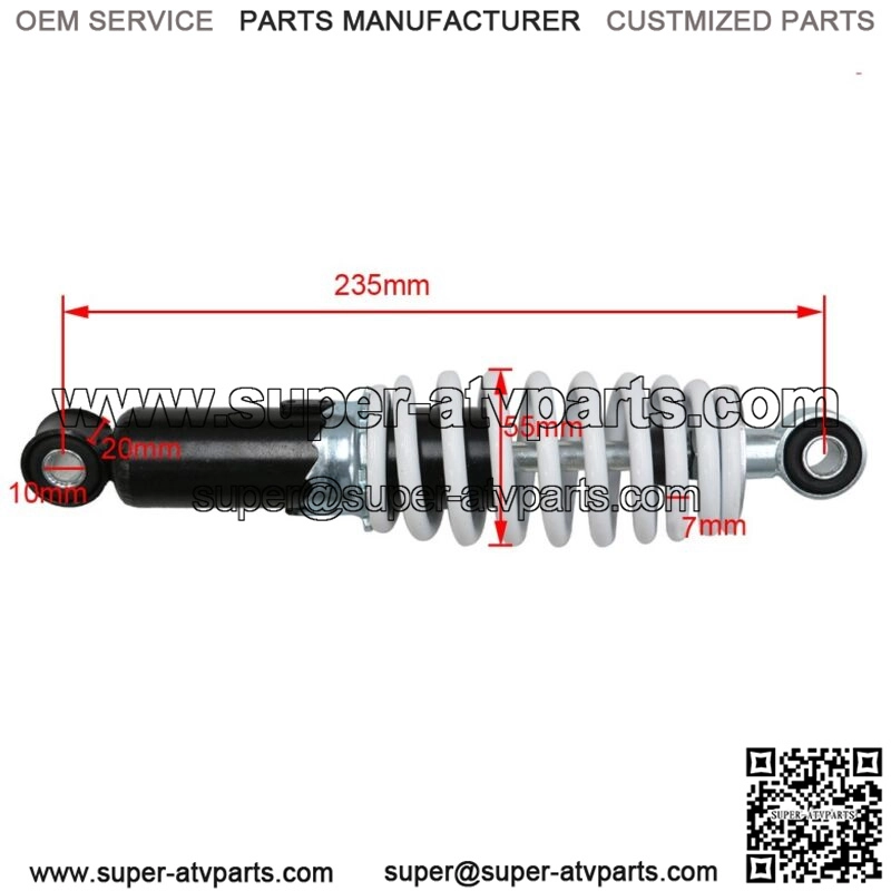 235mm Rear Shock Absorber Suspension for Mini ATV QUAD BUGGY Pit Dirt Bike 400lb - Image 3